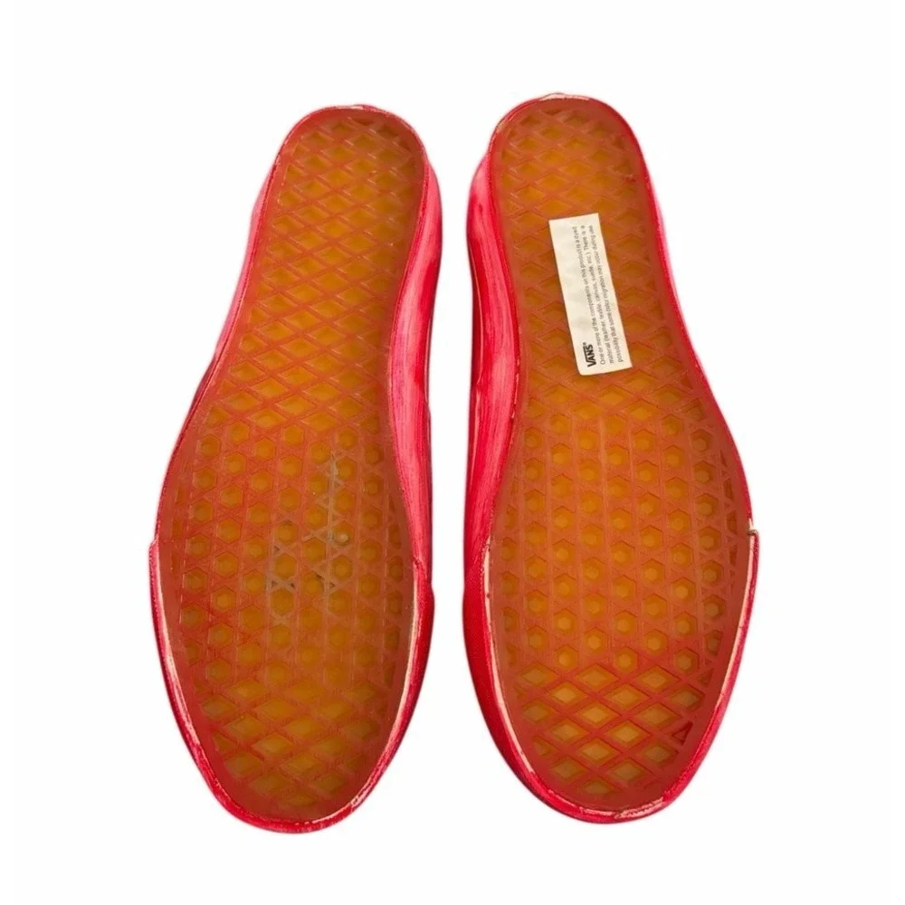 Vans‎ OTW Authentic Reissue 44 Red Painted Art Women's 8 New No Box